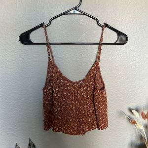 Floral Cropped Tank Top